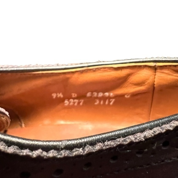 Allen Edmonds Sanford 5277 Burgundy Brown Cap Toe Oxford Dress Shoes Men's 9.5 D - Picture 13 of 14